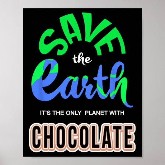 Earth Day - Red de aarde, de enige planeet met CH Poster (Voorkant)