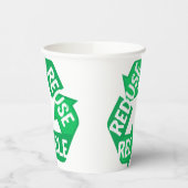 Earth Day Reductie hergebruik Recyclen Mobile Loop Papieren Bekers (Links)