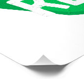 Earth Day Reductie hergebruik Recyclen Mobius Loop Perfect Poster (Hoek)