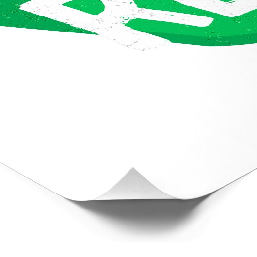 Earth Day Reductie hergebruik Recyclen Mobius Loop Perfect Poster (Hoek)