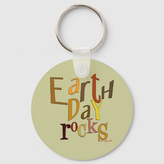 Earth Day Rocks Sleutelhanger (Voorkant)