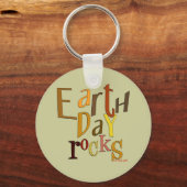 Earth Day Rocks Sleutelhanger (Voorkant)