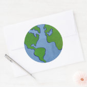 Earth Day Ronde Sticker (Envelop)