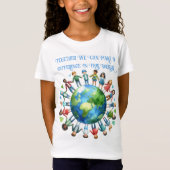 Earth Day Samen kunnen we het verschil maken T-shirt (Voorkant)