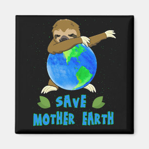 Earth Day Save Moeder Aarde Dabbing Sloon Magneet