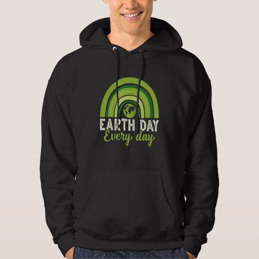 Earth Day Save Our Home Plant More Trees Go Plane Hoodie (Voorkant)