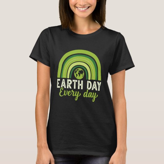 Earth Day  Save Our Home Plant More Trees Go Plane T-shirt (Voorkant)