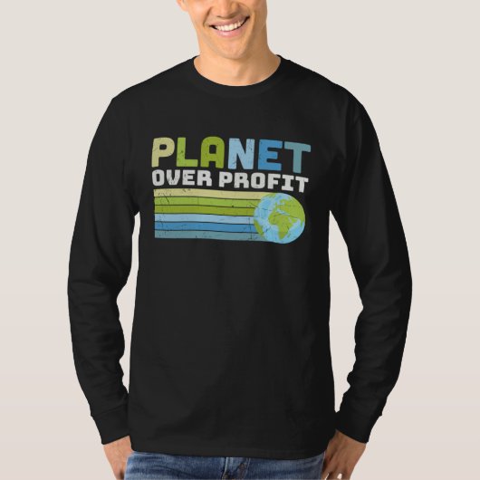 Earth Day  Save Our Home Trees Go Planet Over Prof T-shirt (Voorkant)