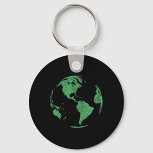 Earth Day Save Our Planet Climate Change Wereldbol Sleutelhanger
