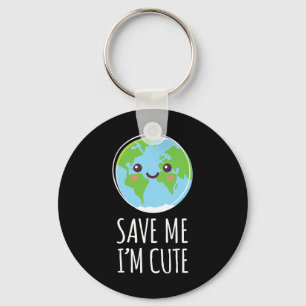 Earth Day Save Our Planet Klimaatverandering Milie Sleutelhanger