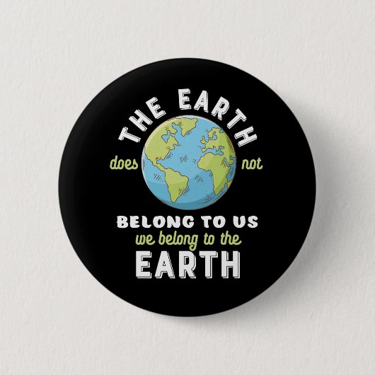 Earth Day Save the Planet Protect the Environment Ronde Button 5,7 Cm (Voorkant)