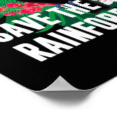 Earth Day Save the Rainforest Poster (Hoek)