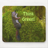 Earth Day Schattigee Eekhoorn Wildlife Muismat (Voorkant)