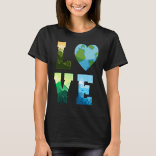 Earth Day Science Love Environmental Activism Marc T-shirt