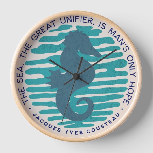 Earth Day, Seahorse en Waves, Clean the Ocean (Voorkant)