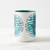 Earth Day, Seahorse en Waves, Clean the Ocean Mok (Midden)