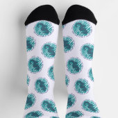 Earth Day, Seahorse en Waves, Clean the Ocean Sokken (Top)