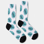 Earth Day, Seahorse en Waves, Clean the Ocean Sokken (Rechts)