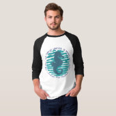 Earth Day, Seahorse en Waves, Clean the Ocean T-shirt (Voorkant volledig)