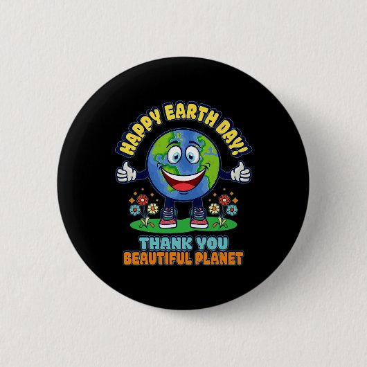 Earth Day Shirt1 Ronde Button 5,7 Cm (Voorkant)