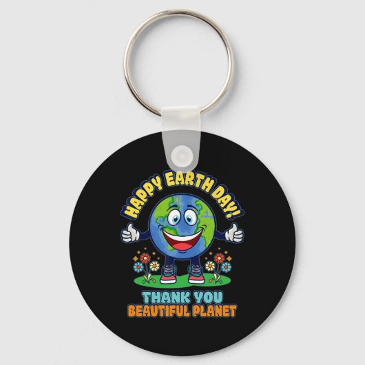 Earth Day Shirt1 Sleutelhanger (Voorkant)