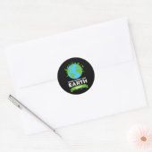 Earth Day Shirt Environment Gift Make each Day Ea Ronde Sticker (Envelop)
