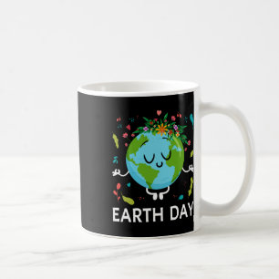 Earth Day Shirt Floral Schattigee en vredige Plane Koffiemok