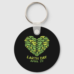 Earth Day Shirt Pro Milieu Hart Plant Leaf A Sleutelhanger