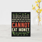 Earth Day Shirt Pro Save Environment Quote Last Tr Kaart (Gele Bloem)