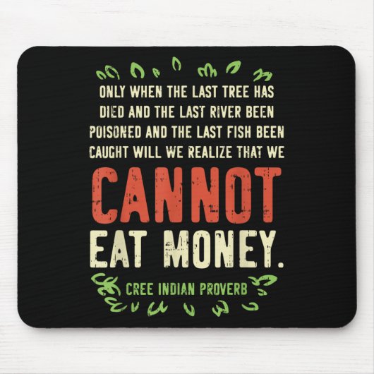 Earth Day Shirt Pro Save Environment Quote Last Tr Muismat (Voorkant)