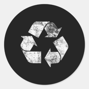 Earth Day Shirt Recyclen Logo Vintage Recycling GI Ronde Sticker