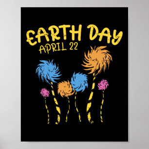 Earth Day Shirt Save Environment Eco Tree Boy Girl Poster