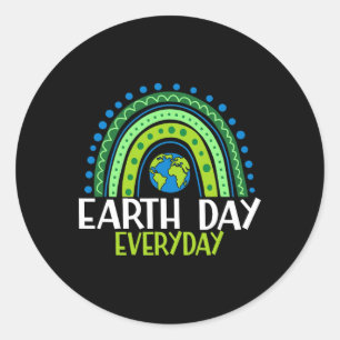 Earth Day Shirt Teacher Earth Day - Dagelijkse reg Ronde Sticker