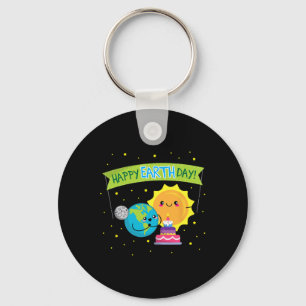 Earth Day Shirt voor kinderen Grappig Schattige Ea Sleutelhanger