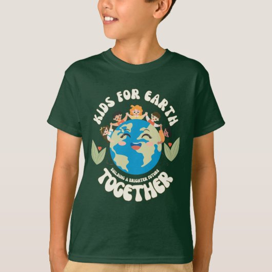 Earth Day-Shirten | Kinder voor Earth T-shirt (Voorkant)