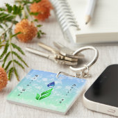 Earth Day Sleutelhanger (Voorkant Rechts)