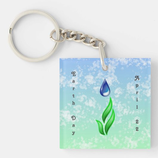 Earth Day Sleutelhanger (Voorkant)
