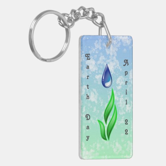 Earth Day Sleutelhanger (Voorkant Links)