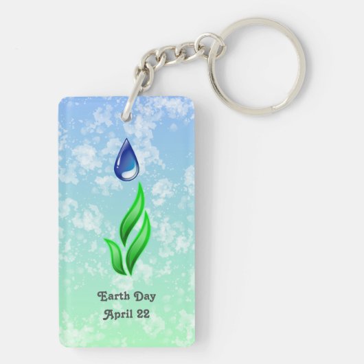 Earth Day Sleutelhanger (achterkant)