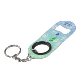 Earth Day Sleutelhanger Bottle Open Mini Flessenopener (Voorkant Gekanteld)