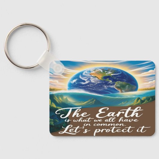 Earth Day-Sleutelhanger Sleutelhanger (Achterkant)