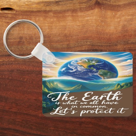 Earth Day-Sleutelhanger Sleutelhanger (Achterkant)