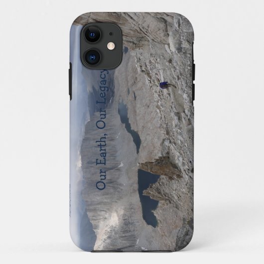 Earth Day Solitary Hiker Mt. Whitney Case-Mate iPhone Case (Achterkant)