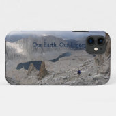 Earth Day Solitary Hiker Mt. Whitney Case-Mate iPhone Case (Achterkant (horizontaal))