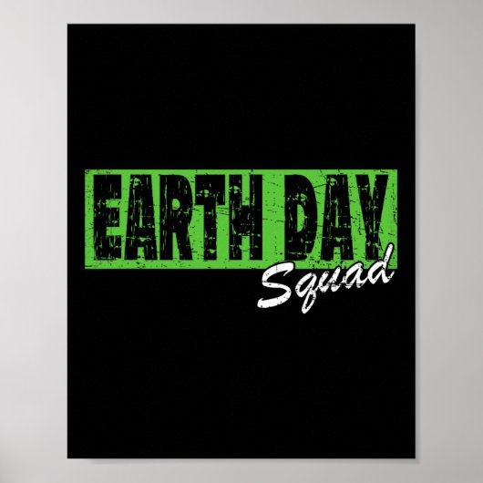 Earth Day Squad Shirt - 22 april Poster (Voorkant)