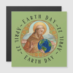 Earth Day & St Francis Magnetisch Wenskaart