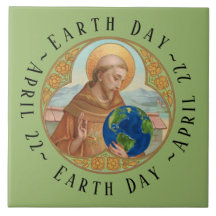 Earth Day & St. Franciscus van Assisi Keramische T