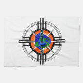 Earth Day Star Crown Theedoek (Horizontaal)