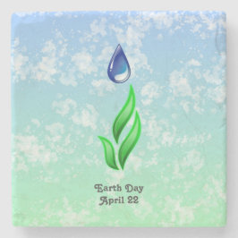 Earth Day Stone Onderzetter