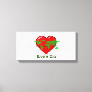 Earth Day Stretted Canvas Print